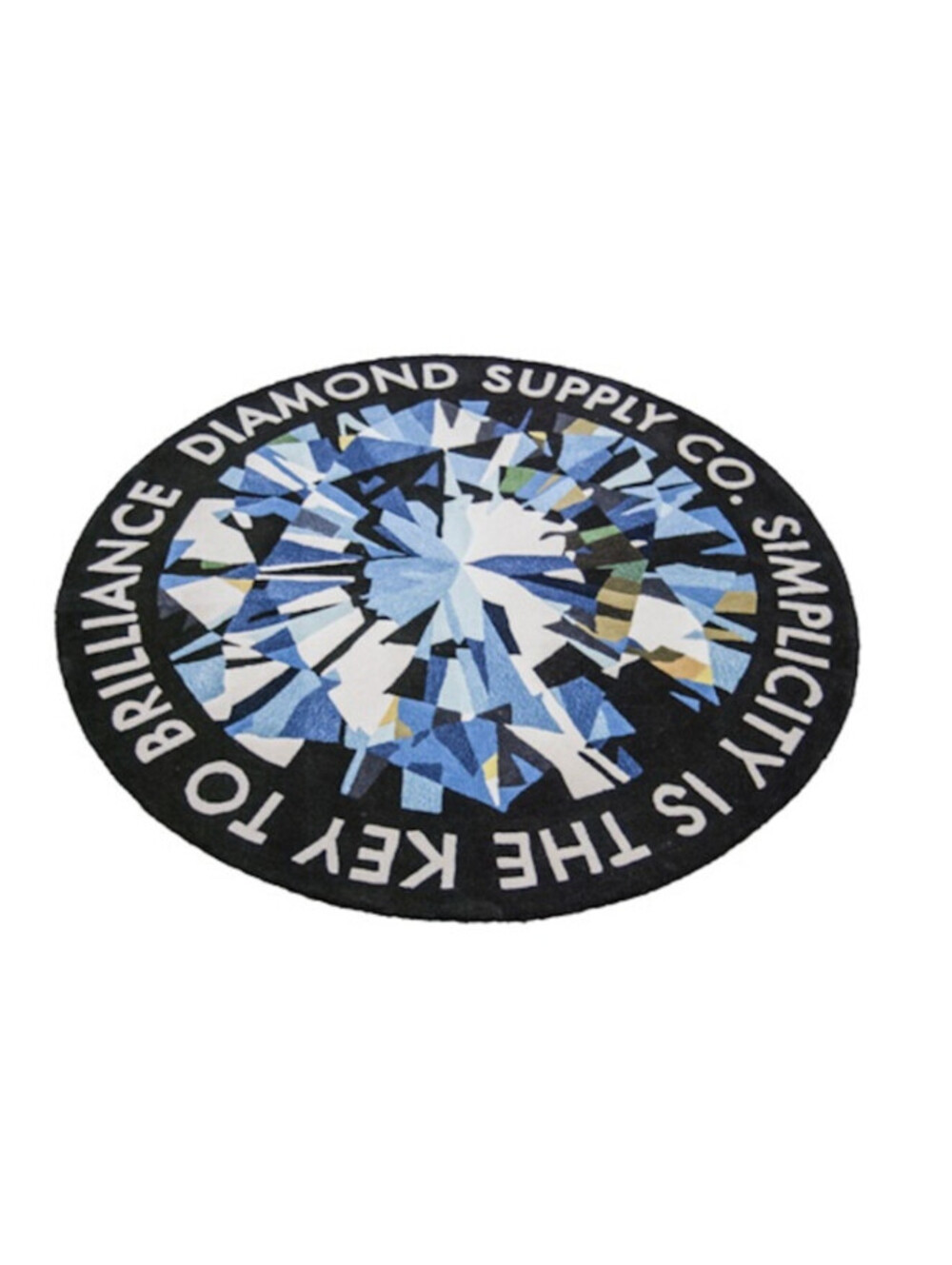 Diamond Supply Simplicity is The Key to Brilliance Round Rug